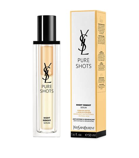 ysl pure shots night reboot serum sample|ysl pure shots hydra bounce.